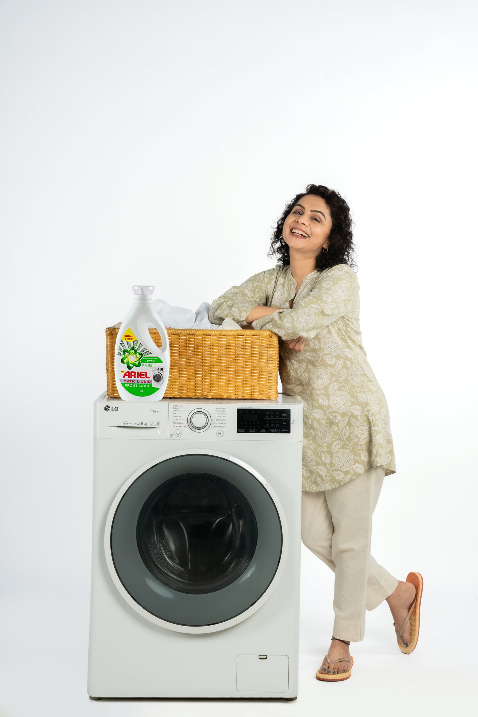 Ariel Matic Liquid brand campaign shoot